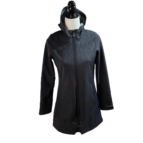 Cloudveil Hooded Black Soft Shell - Rose Design
Jacket Size XS - Picture 1 of 14